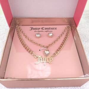 Juicy Couture Necklace+earring Set